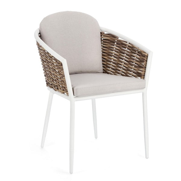 Бял градински стол метален Maribela   – Bizzotto