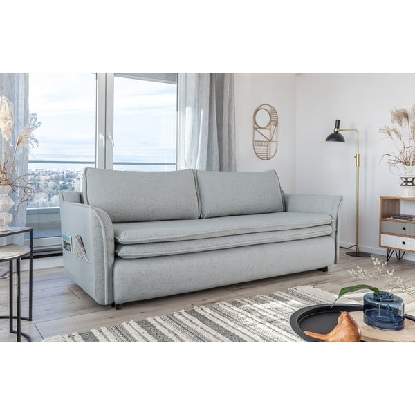 Светлосив разтегателен диван Charming Charlie - Miuform-image-4