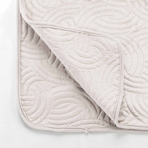 Кремаво комплект шалте и калъфка за възглавница 240x260 cm Solange – douceur d'intérieur-image-3