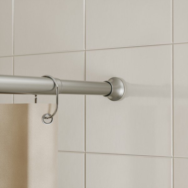 Прът за душ завеса в матово сребрист цвят 106 - 182 cm Chroma – Umbra-image-1