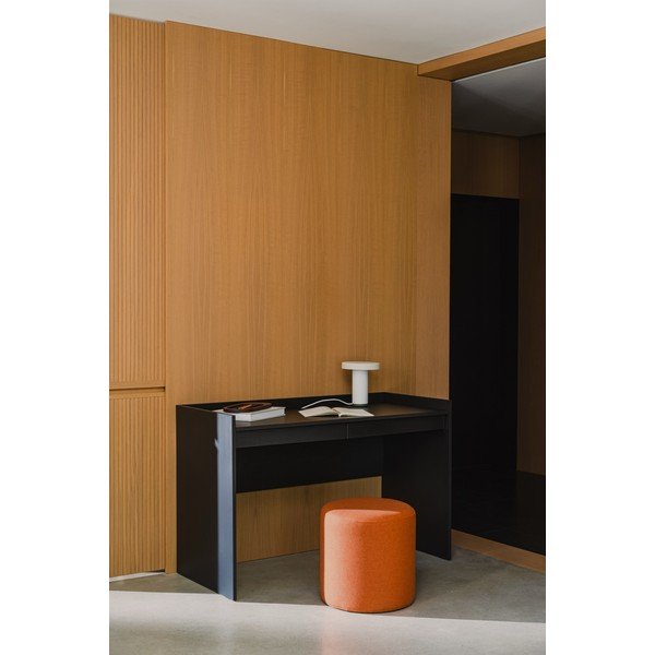 Теракотена вълнена табуретка Folk – noo.ma-image-1