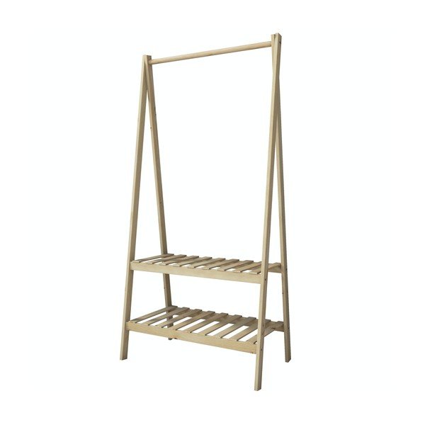 Етажерка за дрехи в естествен цвят с дъбов декор Susanne - Kalune Design-image-1