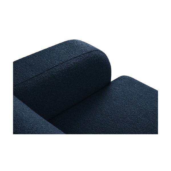 Тъмносин ъглов диван от плат букле (ляв ъгъл) Molino - Micadoni Home-image-4