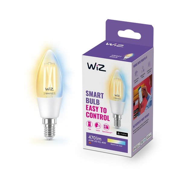Smart крушка с нажежаема жичка  E14, 5 W – WiZ-image-2