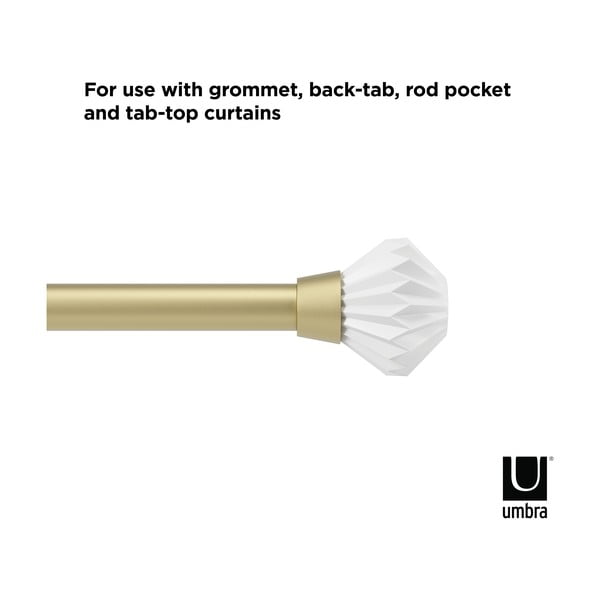 Стоманен разтегателен корниз 107 - 305 cm Pleat - Umbra-image-4