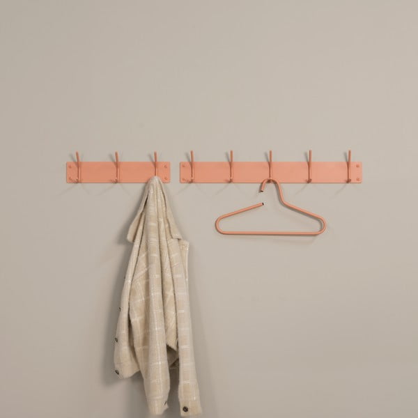 Метална стенна закачалка в цвят сьомга 40 cm Fusion – Spinder Design-image-3