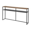 Конзолна маса от декор от ясен в черен и тъмнокафяв цвят 20,5x126 cm Tower – YAMAZAKI