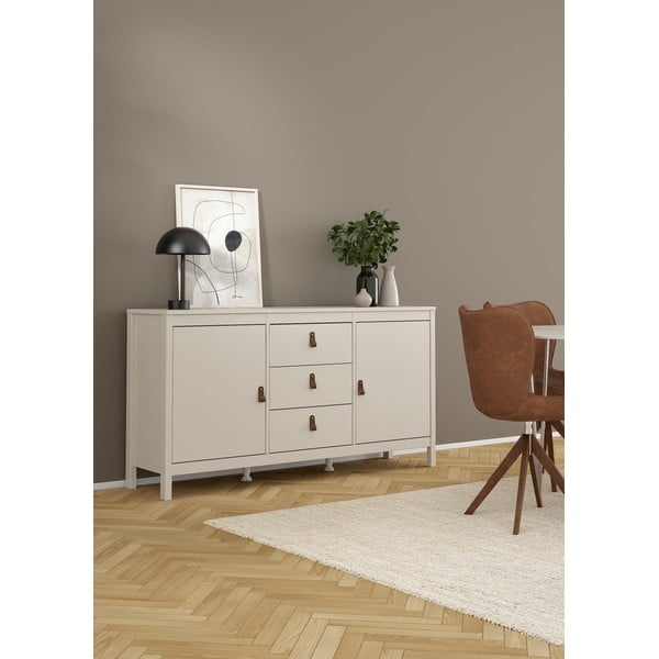 Сиво-бежов скрин 152x80x38 cm Madrid – Tvilum-image-2