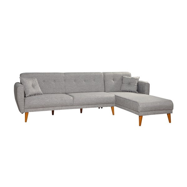 Светлосив ъглов диван Aria – Balcab Home-image-2