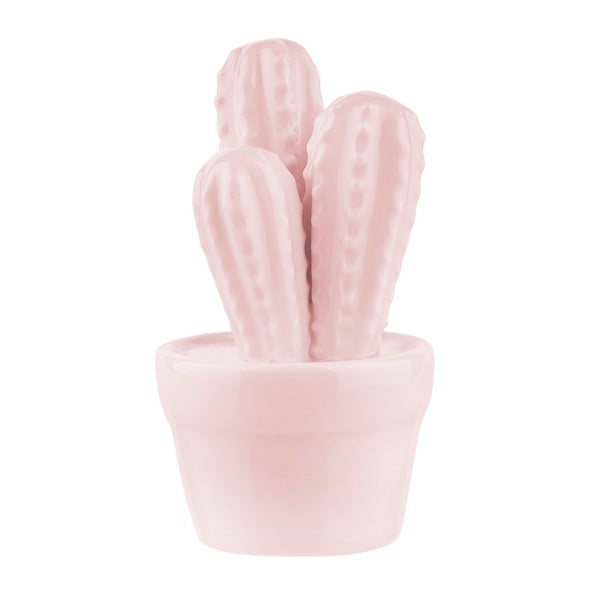 Dekorativní keramický růžový kaktus Miss Étoile, 13,5 cm