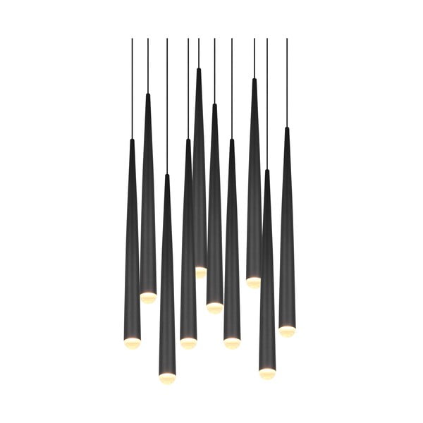 Черно LED висящо осветително тяло ø 30 cm Cala – Trio Select-image-4