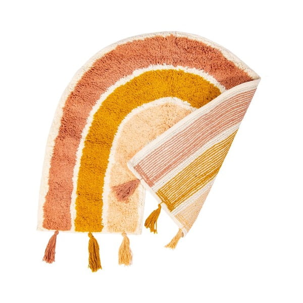 Детски памучен килим в оранжево и розово , 50 x 60 cm Earth Rainbow - Sass & Belle-image-2