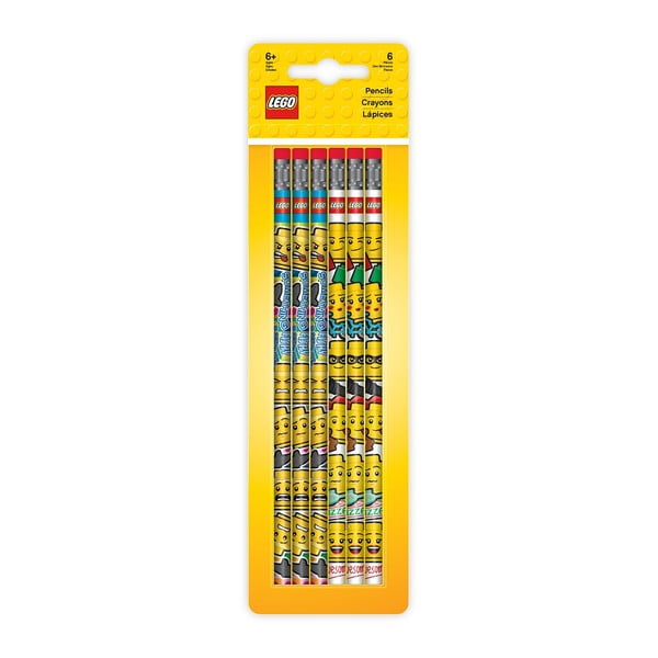 Комплект от 6 графитни молива с гума - LEGO®