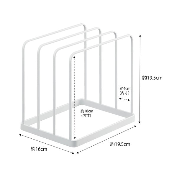 Бял метален органайзер Yamazaki Tower - YAMAZAKI-image-2