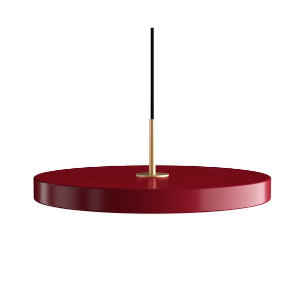 Червено LED висящо осветително тяло с метален абажур ø 43 cm Asteria Medium – UMAGE