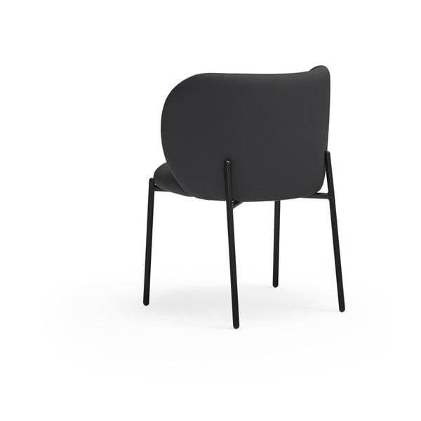 Черни тапицирани трапезни столове в комплект 2 бр. Mogi – Teulat-image-4