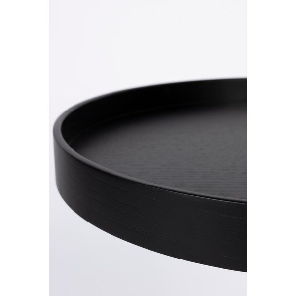 Кръгла странична масичка с дъбов плот ø 40 cm Yuri S – White Label-image-3