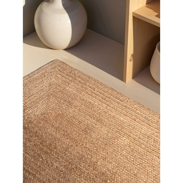 Двустранен ръчно изработен ютен килим в естествен цвят 120x180 cm Sharmila Natural Brown – Hanse Home-image-3