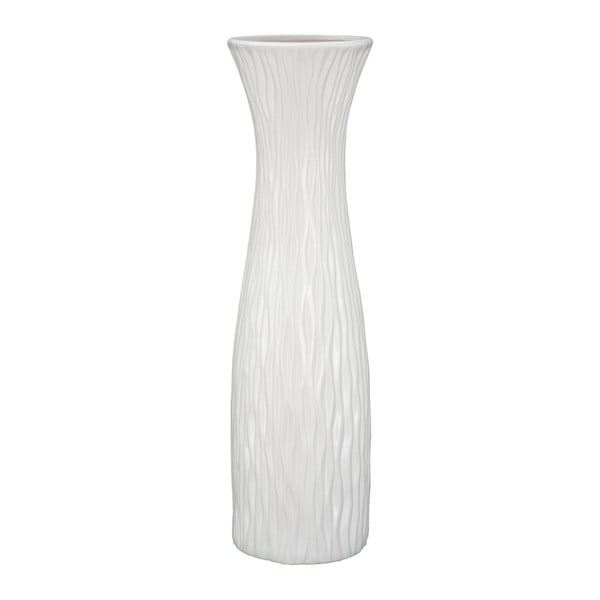 Bílá keramická glazovaná váza Mauro Ferretti, výška 60 cm