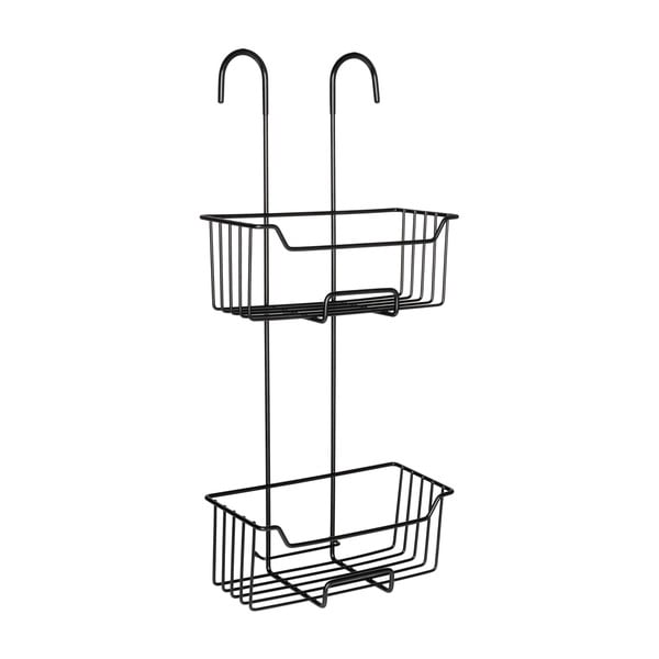 Черен висящ рафт за баня от неръждаема стомана Milo – Wenko-image-4