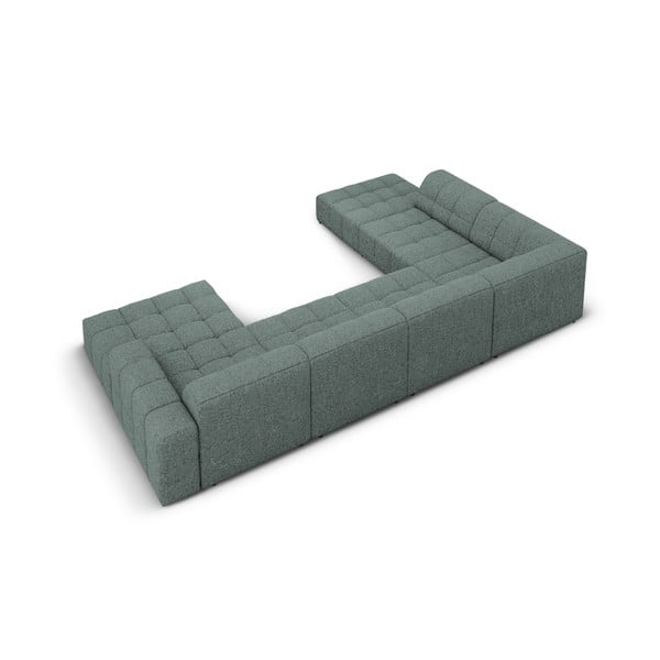 Тюркоазен ъглов диван (ляв ъгъл/U) Chicago - Cosmopolitan Design-image-4