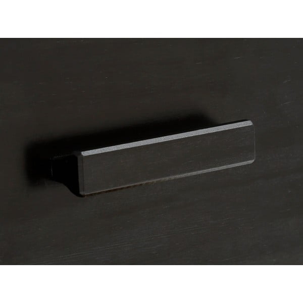 Чекмеджета от черен бор с ратанови вратички , ширина 90 см Jolene - Støraa-image-1