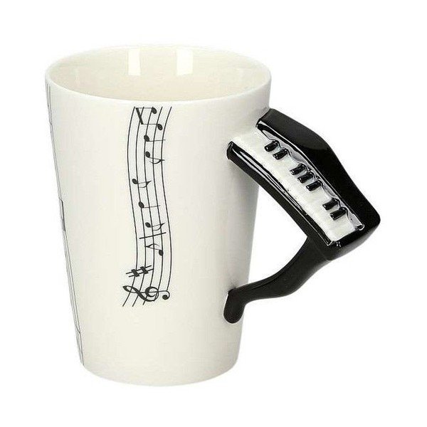 Porcelánový hrnek Gift Republic Piano, 250 ml