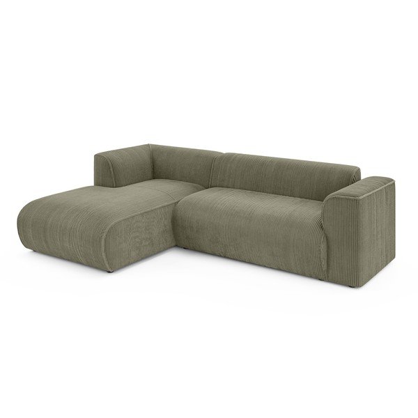 Зелен ъглов диван от рипсено кадифе (ляв ъгъл) Merid  – Ropez-image-2