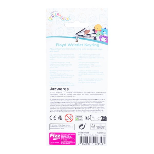 Червен  ключодържател Fizz Floyd – SQUISHMALLOWS-image-3