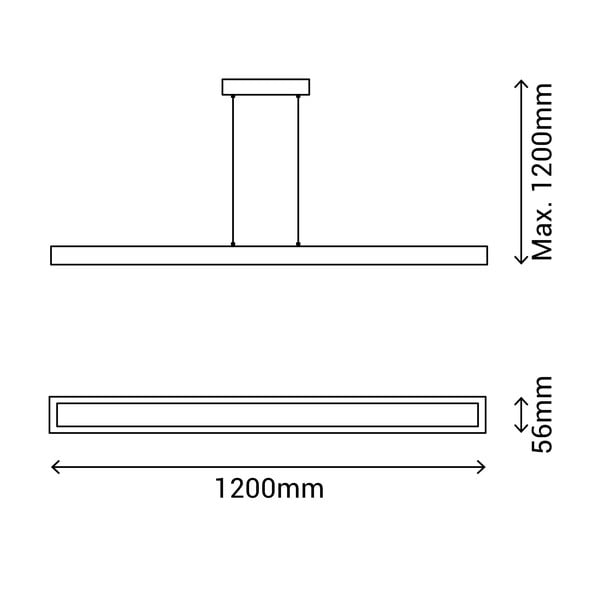 Окачено осветително тяло, височина 120 cm Taveda - SULION-image-3