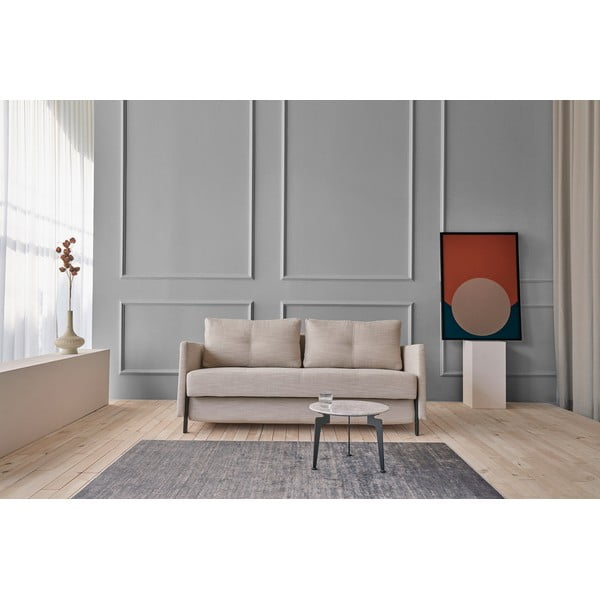 Бежов разтегателен диван с подлакътници , 140 см Cubed - Innovation-image-1