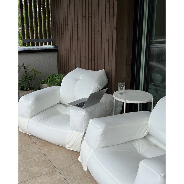 Design OUT™ Hippo бял външен фотьойл Out Hippo - Karup Design-image-4