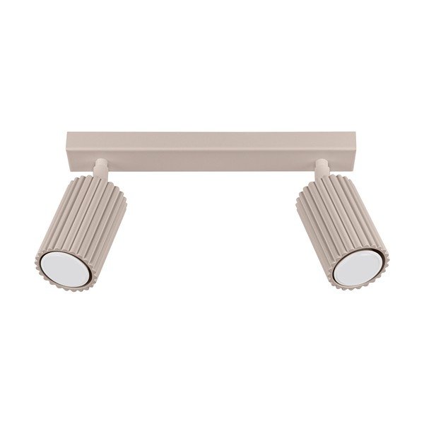 Кафяво-сив метален прожектор 6,5x30 cm Gleam – Sollux