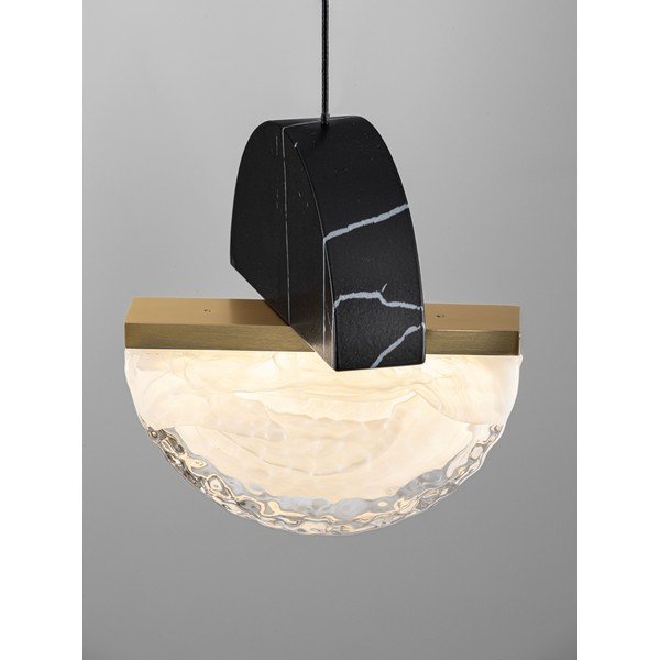 Черно метално LED затъмняващо се висящо осветително тяло ø 16 cm Dorin – Nova Luce-image-4