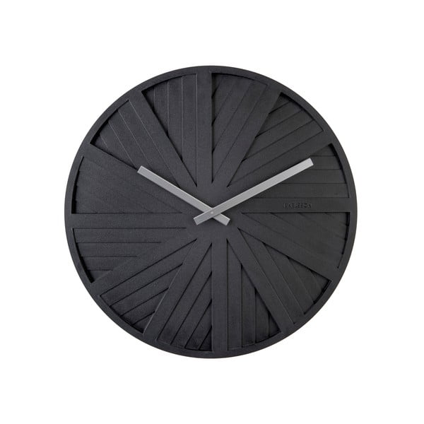 Черен стенен часовник , ø 40 cm Slides - Karlsson