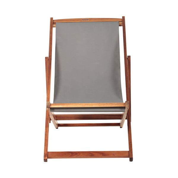 Сив/в естествен цвят градински шезлонг от масивно дърво Dionysus – Bonami Essentials-image-2