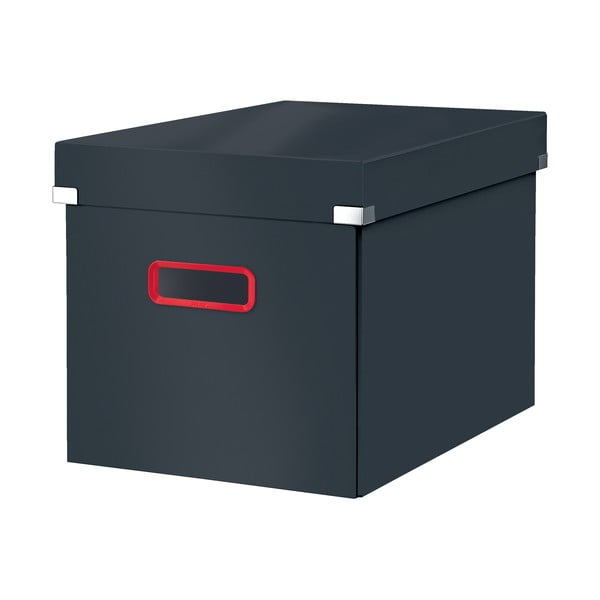 Сива картонена кутия за съхранение с капак 32x36x31 cm Click&Store – Leitz