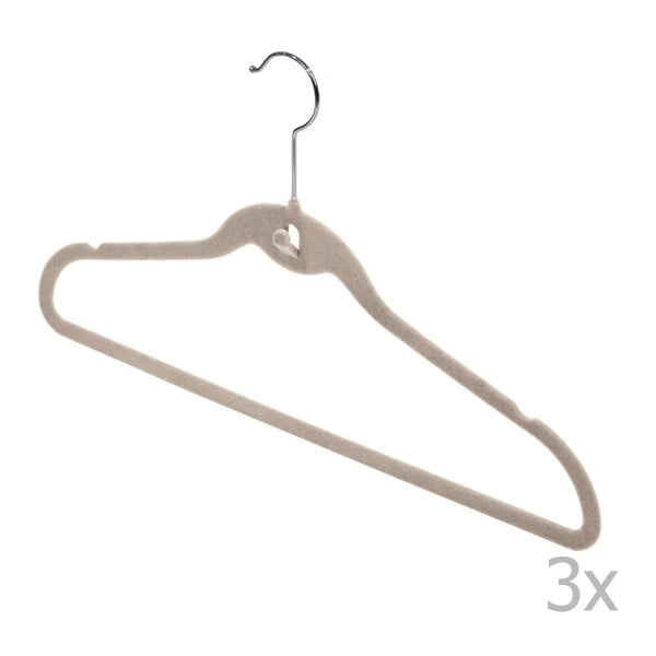 Комплект от 3 бежови каишки с прорези и лента за панталон Кадифе - Domopak-image-1