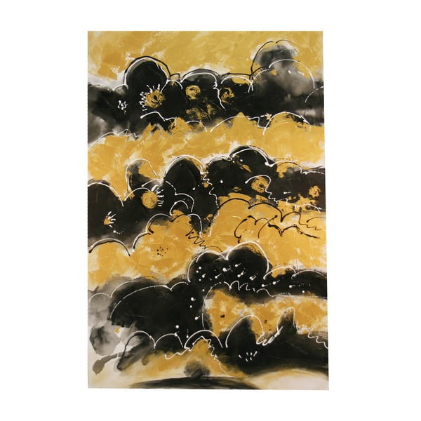 Olejová malba Black Gold, 80x120 cm