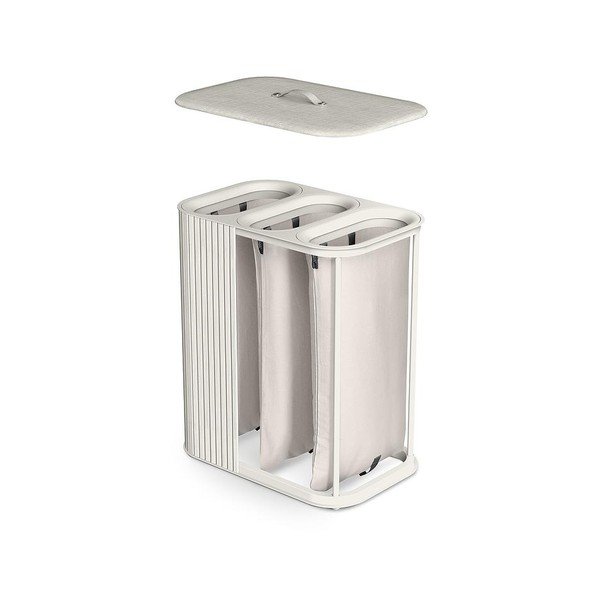 Бежов бамбуков кош за пране 3x30 l Tota Trio Luxe – Joseph Joseph-image-1