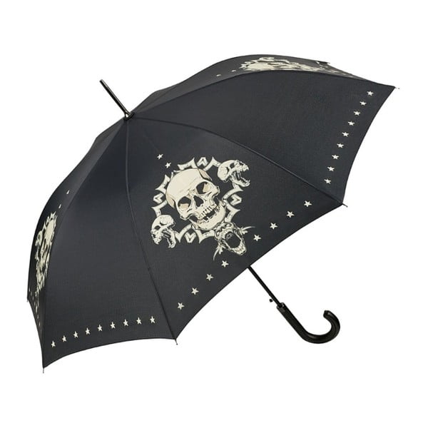 Черен чадър за бръснене Череп, ø 100 cm - Von Lilienfeld