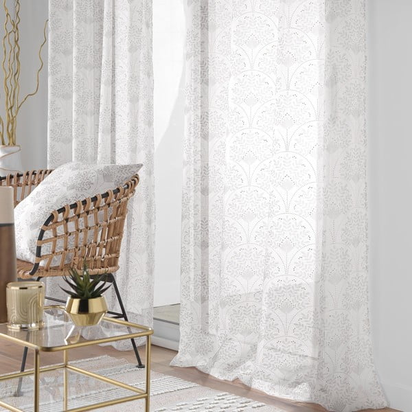 Завеса в бежов и златист цвят 140x280 cm Majestia – douceur d'intérieur-image-1