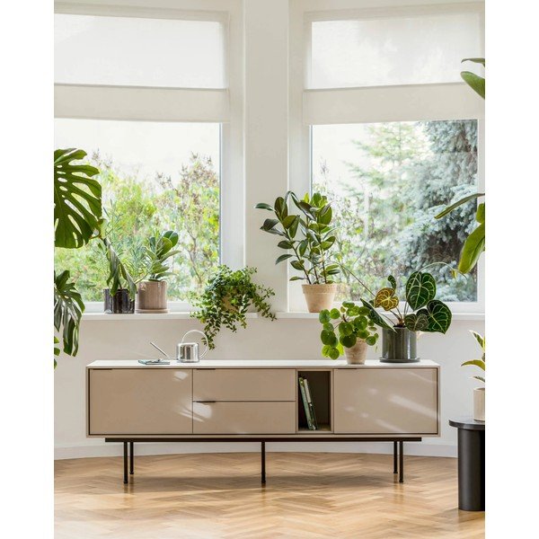 Сиво-бежова маса за телевизор 189x61x42 cm Mod – noo.ma-image-1