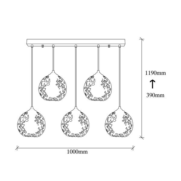 Черно висящо осветително тяло ø 17 cm Fellini – Opviq lights-image-4