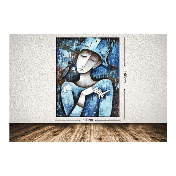 Obraz Blue Girl, 100 x 140 cm