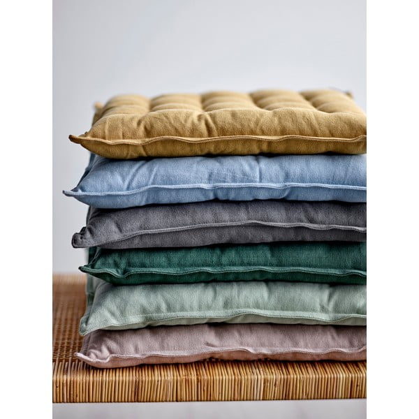 Светлозелена памучна възглавница за сядане , 40 x 40 cm Match - Södahl-image-1