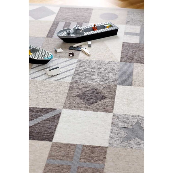 Детски килим в кафяво и бежово 200x140 cm Laeva - Narma-image-4