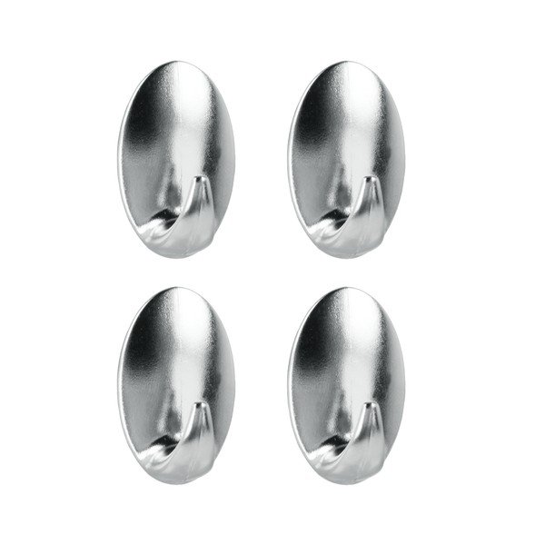 Комплект от 4 пластмасови самозалепващи се кукички Greg - Metaltex-image-1