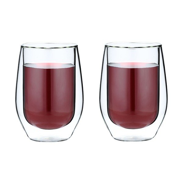 Sada 2 dvojitých long sklenic Amo, 400 ml