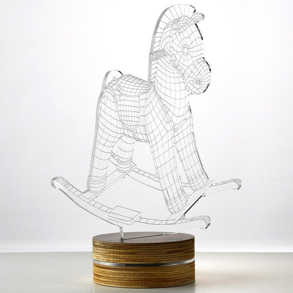 3D stolní lampa Horse-image-1